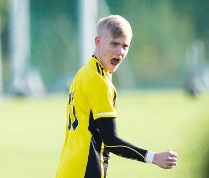 IFK Hässleholms Linus Roslund i juniormatchen, kval, U19,