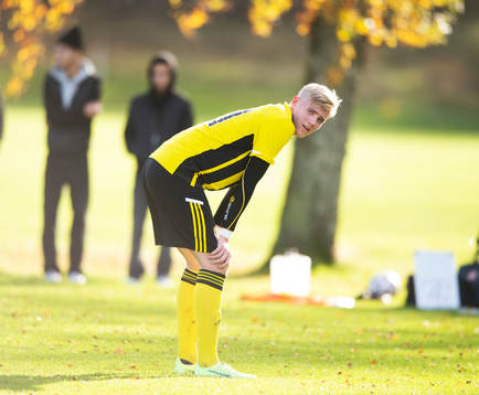 IFK Hässleholms Linus Roslund i juniormatchen, kval, U19,