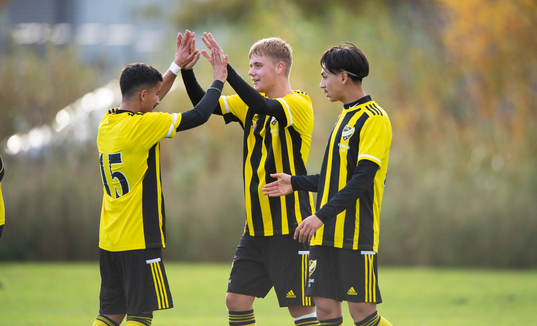 i juniormatchen, kval, U19, mellan IFK Hässleholm och IFK