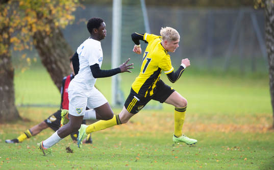 IFK Hässleholms Linus Roslund i juniormatchen, kval, U19,