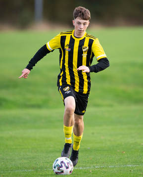 IFK Hässleholms Gustav Persson i juniormatchen, kval, U19,