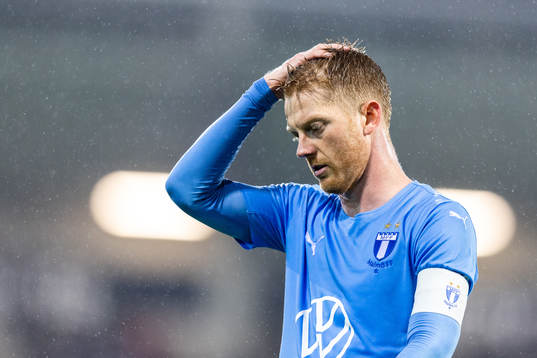 Malmö FFs Anders Christiansen deppar