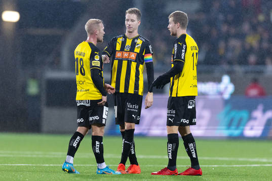 Häckens Mikkel Rygaard Jensen, Samuel Gustafson och Simon