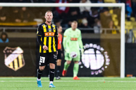 Häckens Mikkel Rygaard Jensen deppar