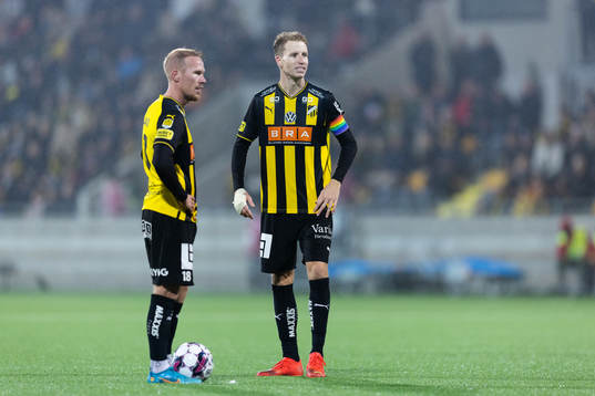 Häckens Mikkel Rygaard Jensen och Samuel Gustafson