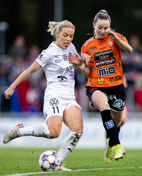 FC Rosengårds Mimmi Larsson och Kristianstads Gabrielle