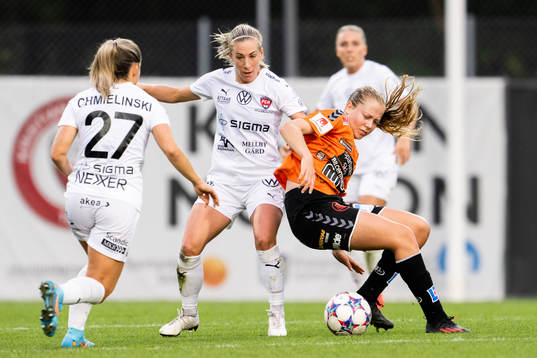FC Rosengårds Mia Persson och Kristianstads Amanda