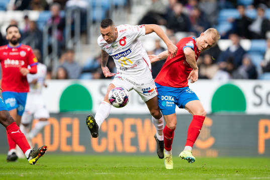 Degerfors Nikola Djurdjic och Helsingborgs Philip Rejnhold