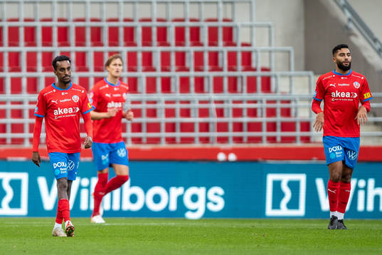 Helsingborgs Taha Ali och Amin Al-Hamawi deppar