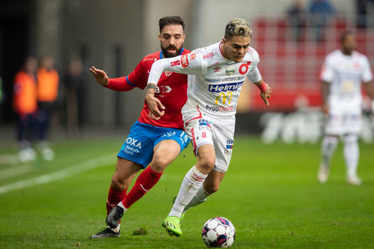Helsingborgs Abdul Rahman Khalili och Degerfors Diego Campos