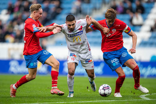 Helsingborgs Simon Bengtsson och Thomas Rogne