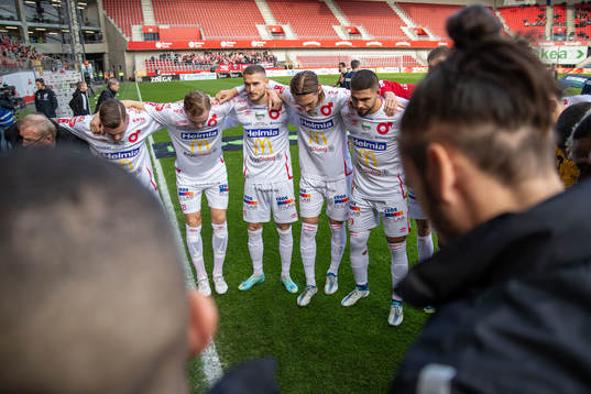 Degerfors Adam Carlen, Christos Gravius, Gustav Granath och