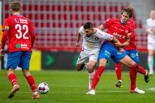 Degerfors Omar Faraj och Helsingborgs Thomas Rogne