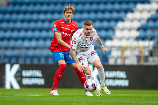 Helsingborgs Thomas Rogne och Degerfors Rasmus Örqvist