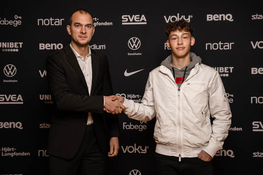 s sportchef Henrik Jurelius och Victor Andersson