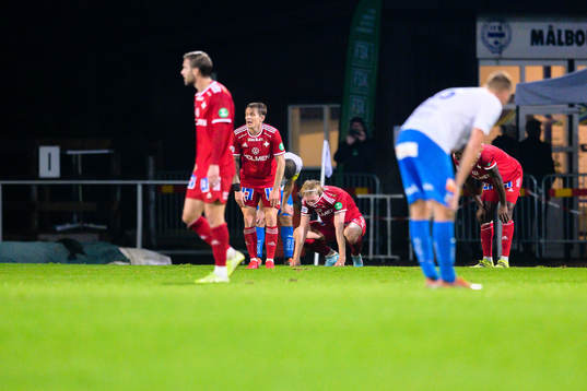 IFK Norrköpings Ari Freyr Skulason och Daniel Fritz Eid