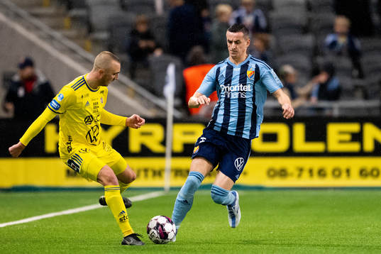 GIF Sundsvalls Dennis Olsson och Djurgårdens Haris