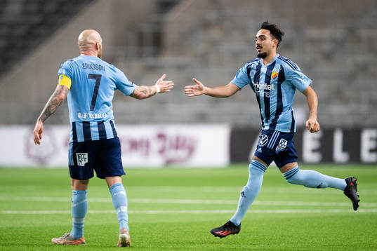 Djurgårdens Magnus Eriksson och Alexandros Garcia Tsotidis