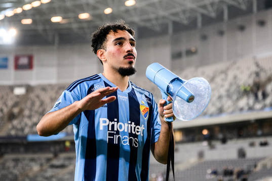 Djurgårdens Alexandros Garcia Tsotidis jublar
