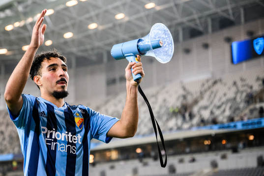 Djurgårdens Alexandros Garcia Tsotidis jublar