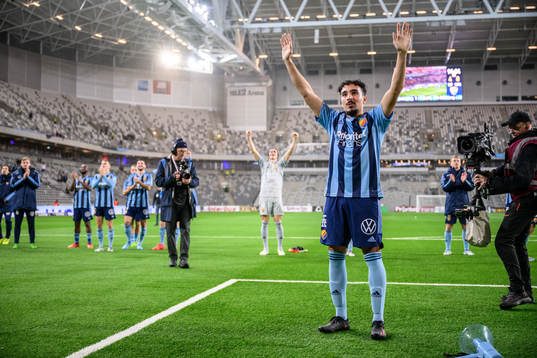 Djurgårdens Alexandros Garcia Tsotidis jublar