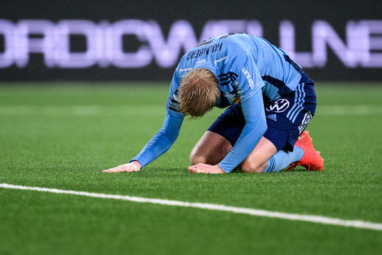 Djurgårdens Kalle Holmberg deppar