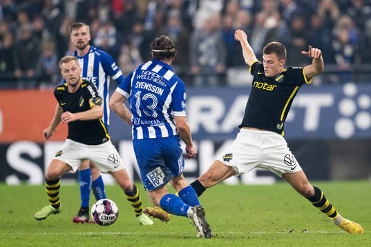 AIKs Erik Ring och IFK Göteborgs Gustav Svensson