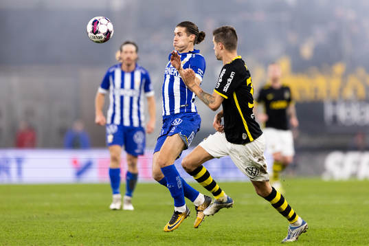 IFK Göteborgs Eman Markovic och AIKs Mikael Lustig