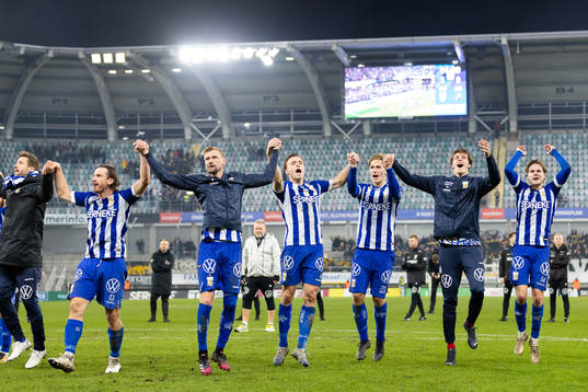 IFK Göteborgs spelare jublar