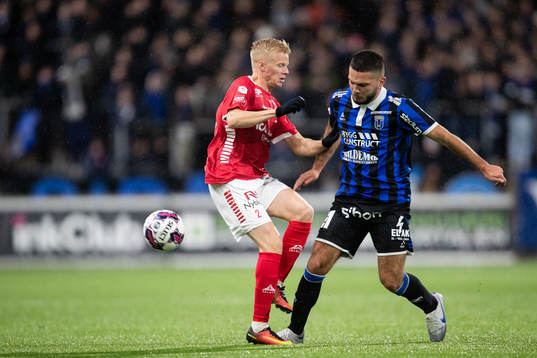 Kalmars Axel Lindahl och Sirius Edi Sylisufaj