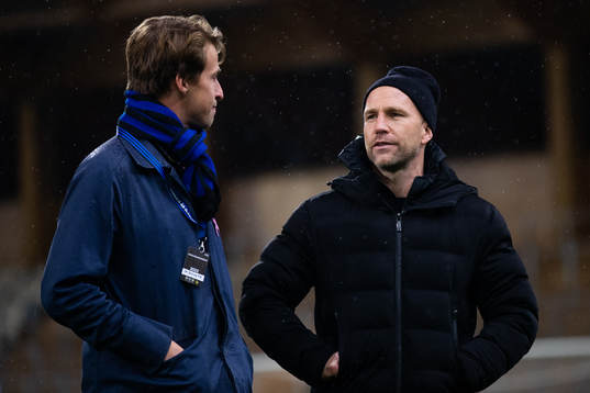 Sirius scoutingansvarige Adrian von Heijne och Kalmars