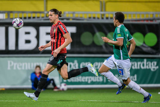 Brommapojkarnas Nikola Vasic och Brages Eirik Asante Gayi
