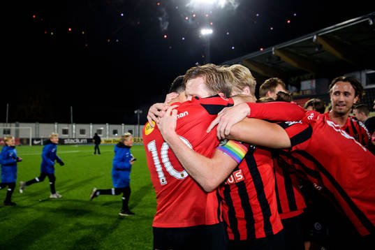Brommapojkarnas Marijan Cosic och Gustav Sandberg Magnusson