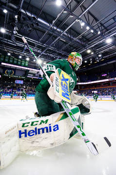 Färjestads målvakt Dennis Hildeby
