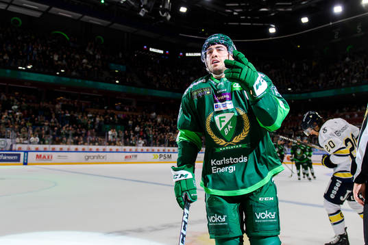 Färjestads Remi Elie jublar