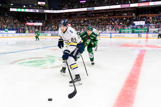 HV71s Mikkel Bödker och Färjestads Per Åslund