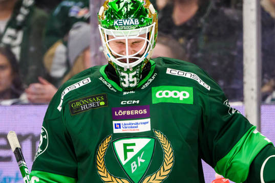 Färjestads målvakt Dennis Hildeby