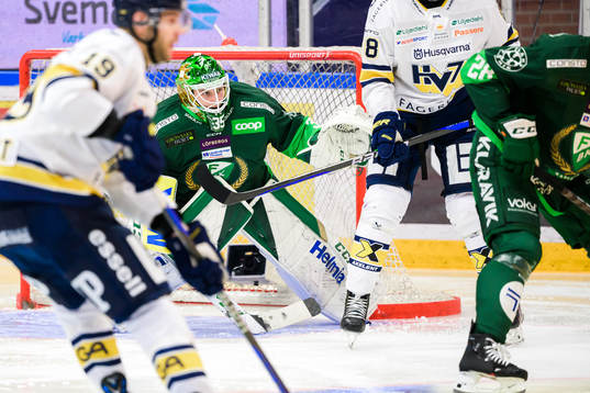 Färjestads målvakt Dennis Hildeby