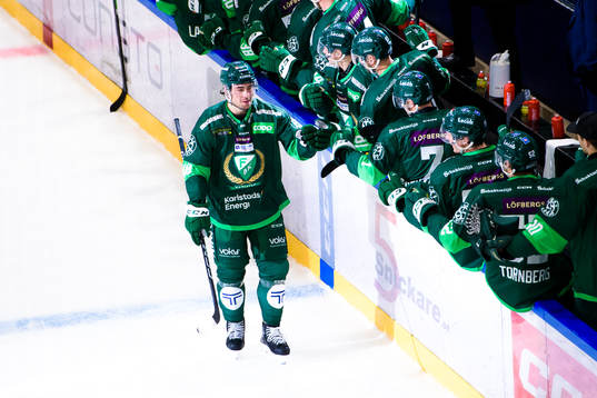 Färjestads Remi Elie jublar