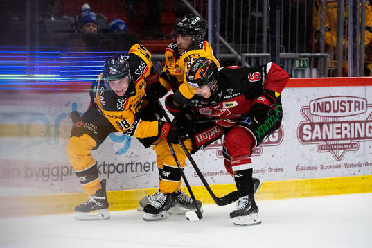 Luleås Joonas Rask, Konstantin Komarek och Örebros Filip