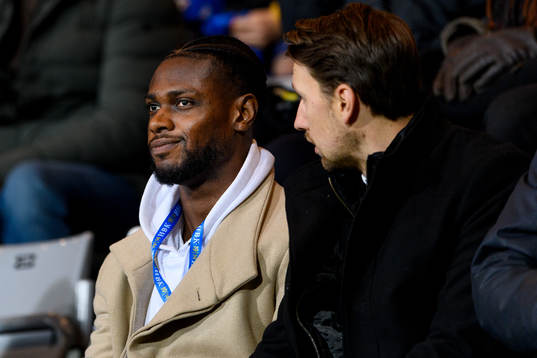Halmstads Joseph Baffoe på läktaren