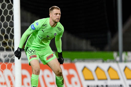 Halmstads målvakt Malkolm Nilsson Säfqvist