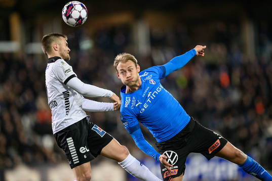 Örebros Benjamin Hjertstrand och Halmstads Villiam