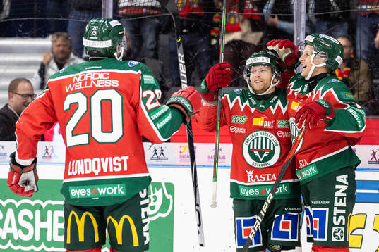 Frölundas Ryan Lasch jublar