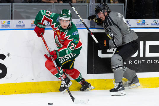 Frölundas Jere Innala och Brynäs Johannes Kinnvall