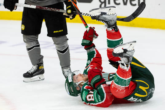 Frölundas Ryan Lasch jublar
