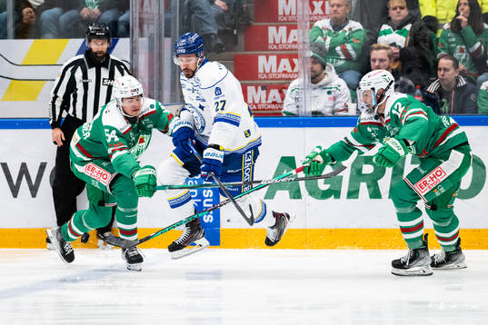 Rögles William Wallinder, Brady Ferguson och Leksands