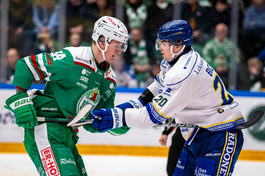 Rögles Adam Edström och Leksands Lian Bichsel