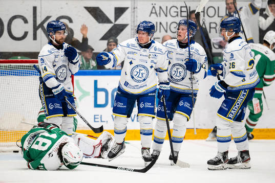 Leksands Patrik Zackrisson jublar