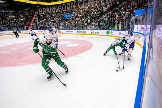 Rögles Marco Kasper  och Leksands Patrik Noren